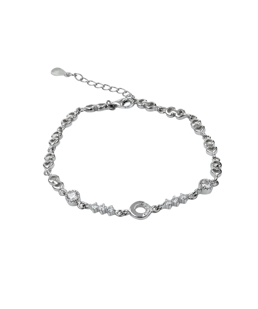Sterling Silver bracelet with zircons