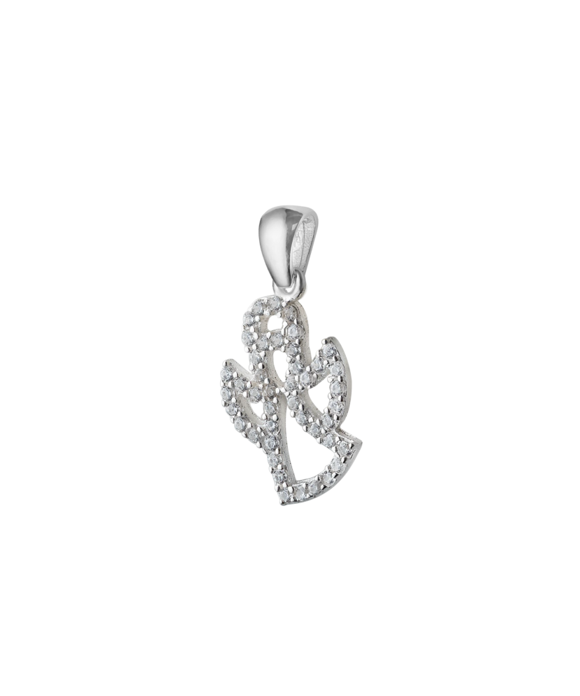 Sterling silver pendant with zirconium "angel"