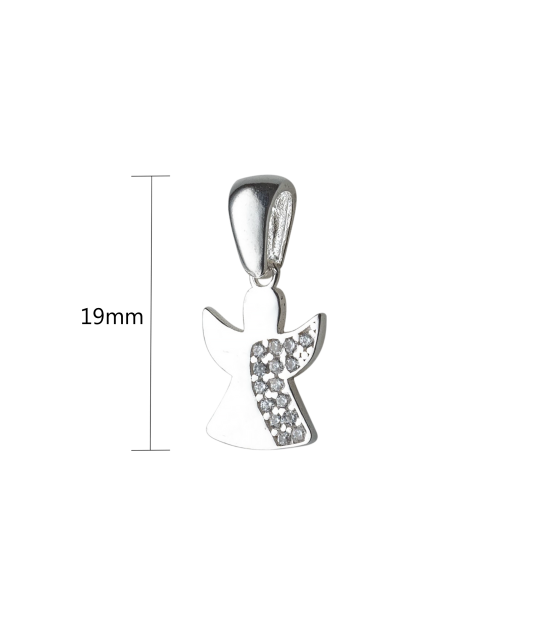 Sterling silver pendant with zirconium "angel"