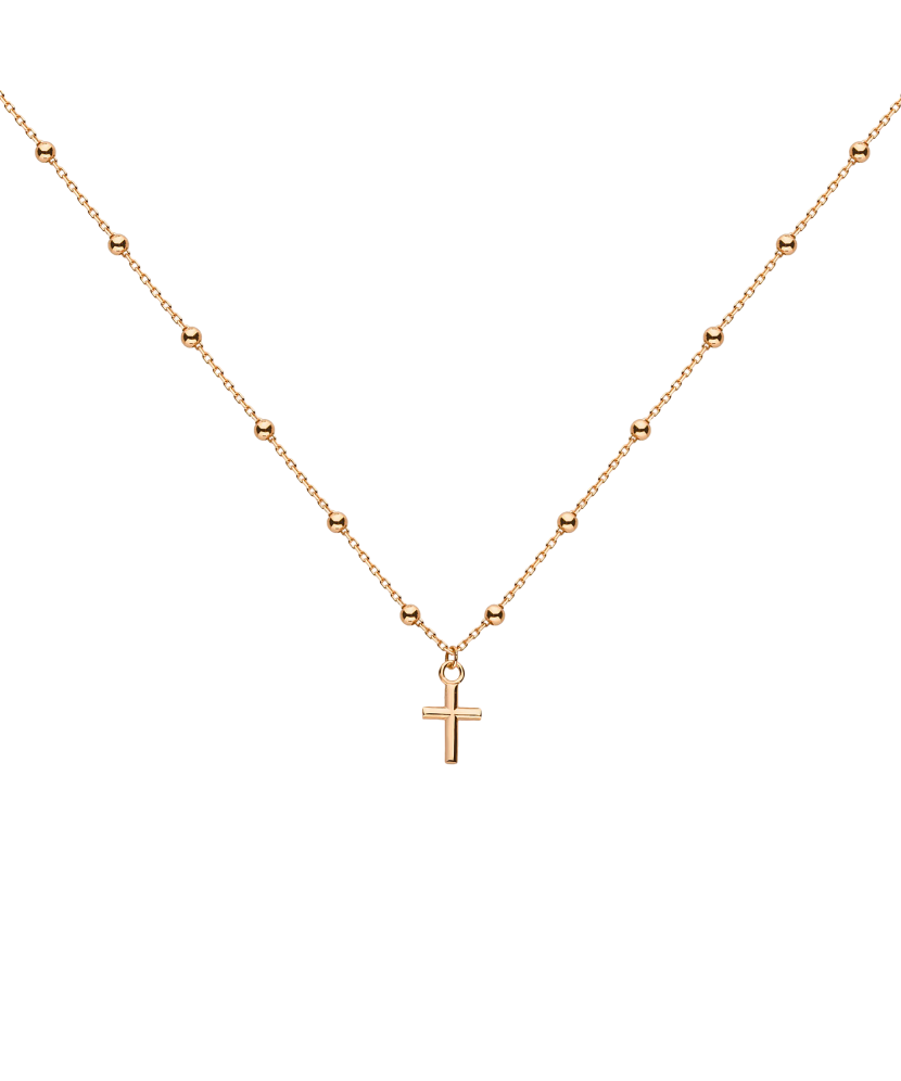 Gold chain with pendant "Cross"