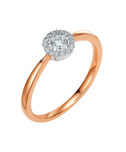 Золотое кольцо с бриллиантами