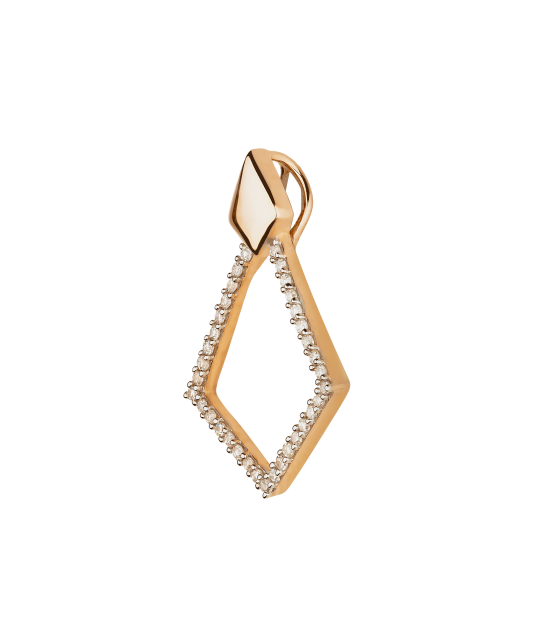 Gold pendant with diamonds