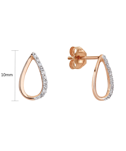 Серьги из золота с бриллиантами