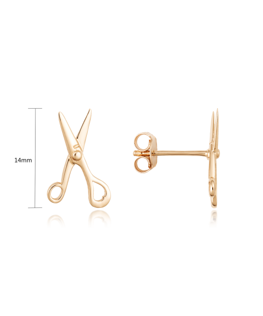 Gold earrings