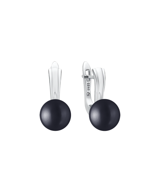 Sterling silver earrings with pearls