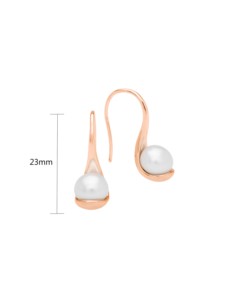 Серебряные позолоченные серьги с жемчугом Серебряные позолоченные серьги с жемчугом