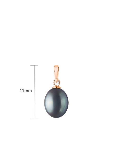 Gilded sterling silver pendant with pearl