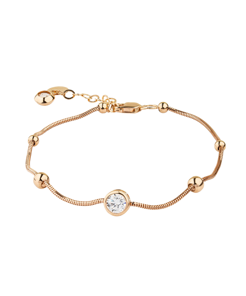 Gold bracelet with zircons Gold bracelet with zircons