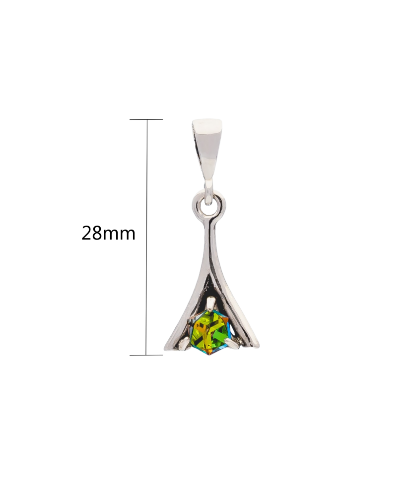 Sterling silver pendant with crystal Sterling silver pendant with crystal