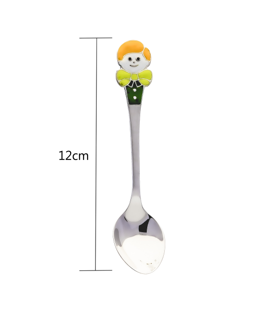 Sterling Silver spoon  with enamel "Boy"