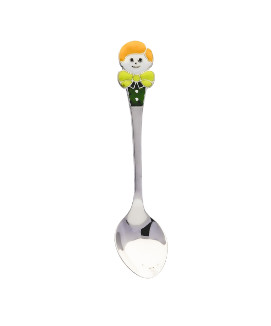 Sterling Silver spoon  with enamel "Boy"