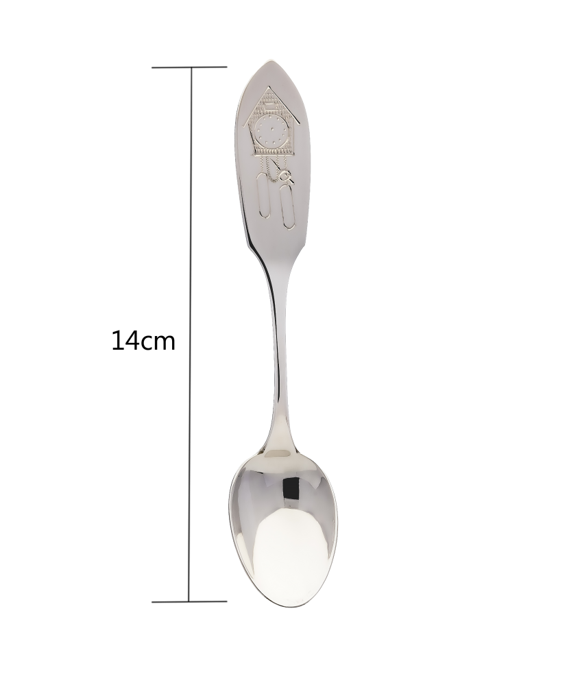 Sterling Silver spoon "Clock"