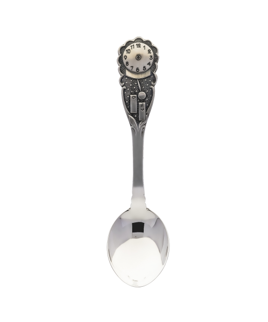 Silver spoon "Clock"