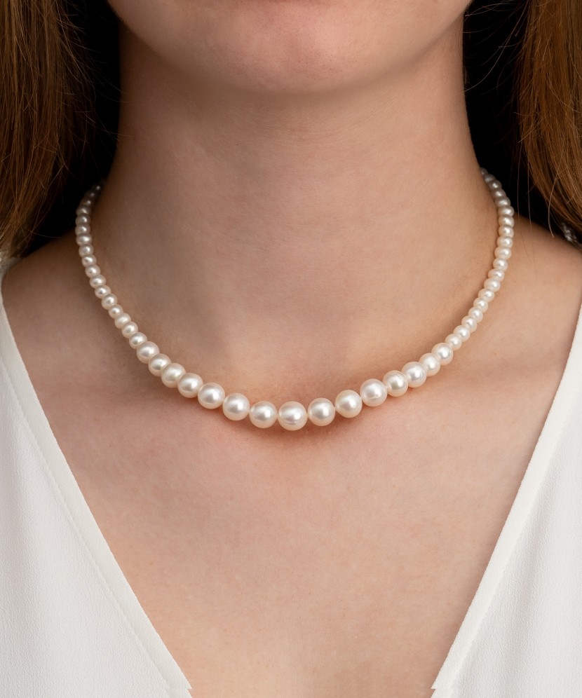 Жемчужное Колье с золотом