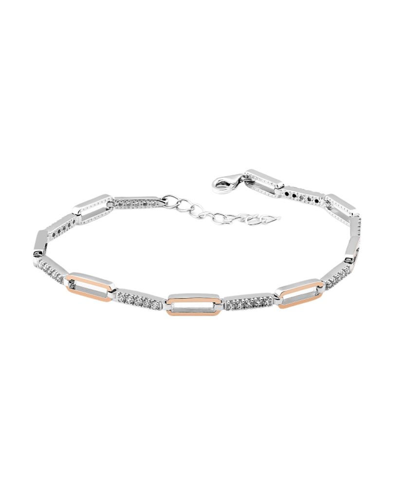 Браслет из позолоченного серебра с цирконами Браслет из позолоченного серебра с цирконами