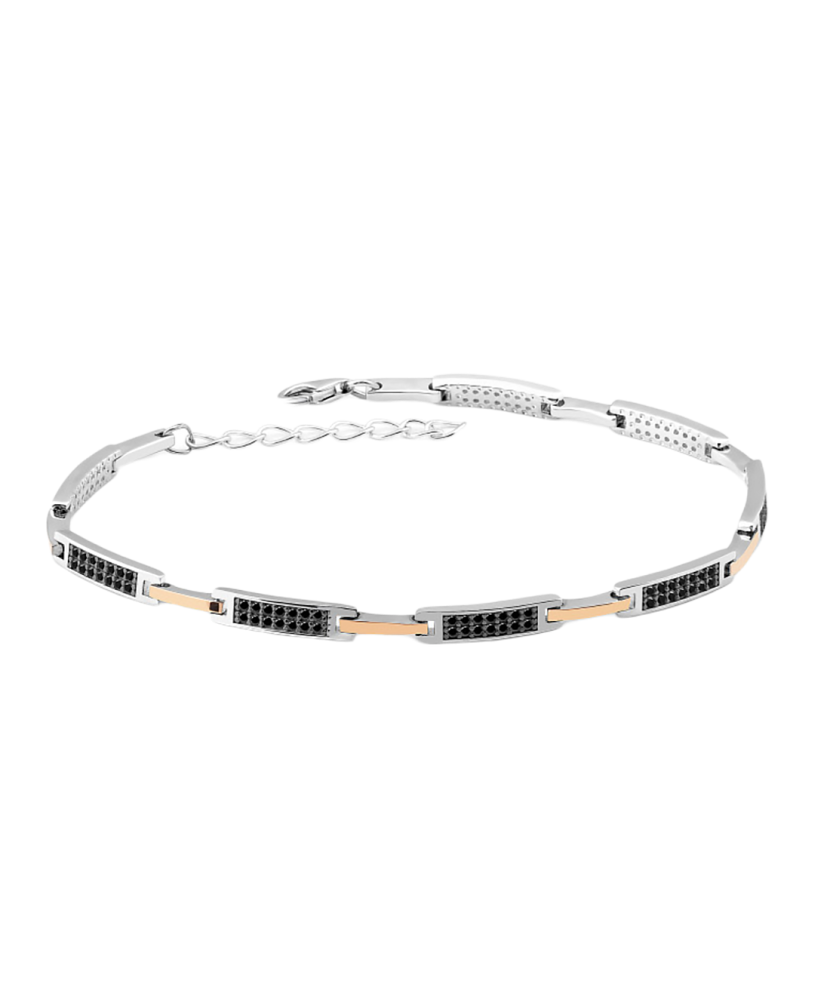 Браслет из позолоченного серебра с цирконами