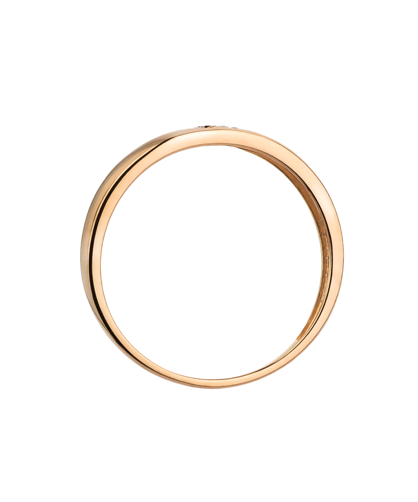 Gold ring with diamonds