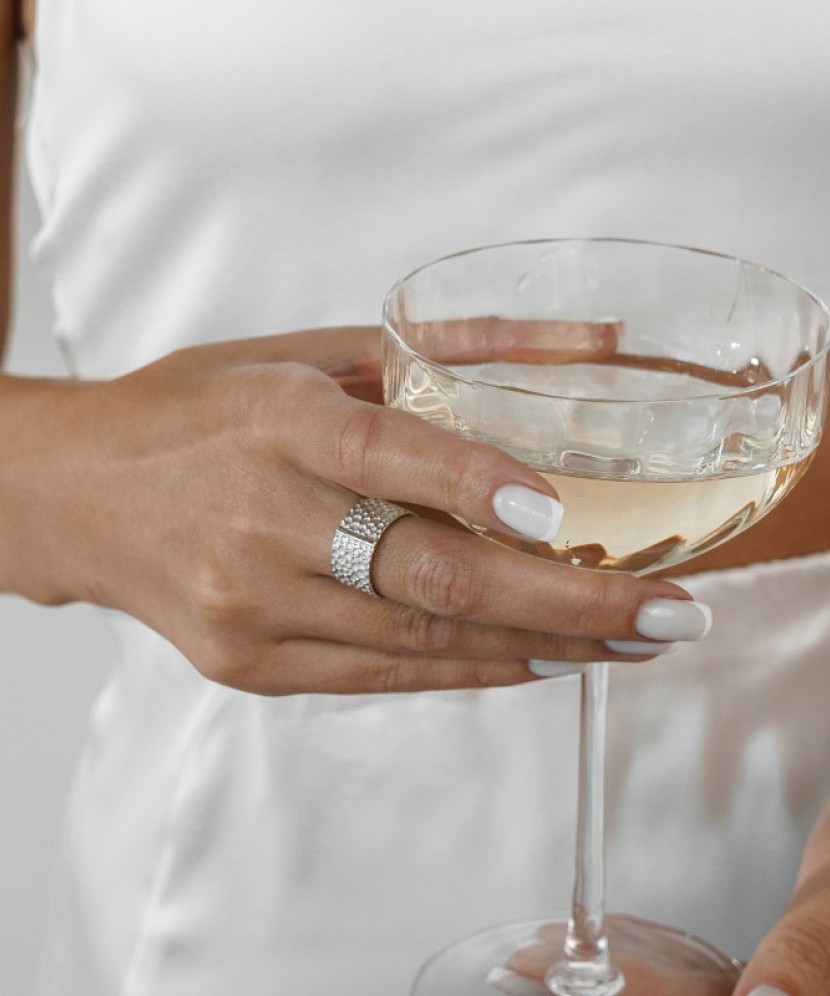 Кольцо из позолоченного серебра