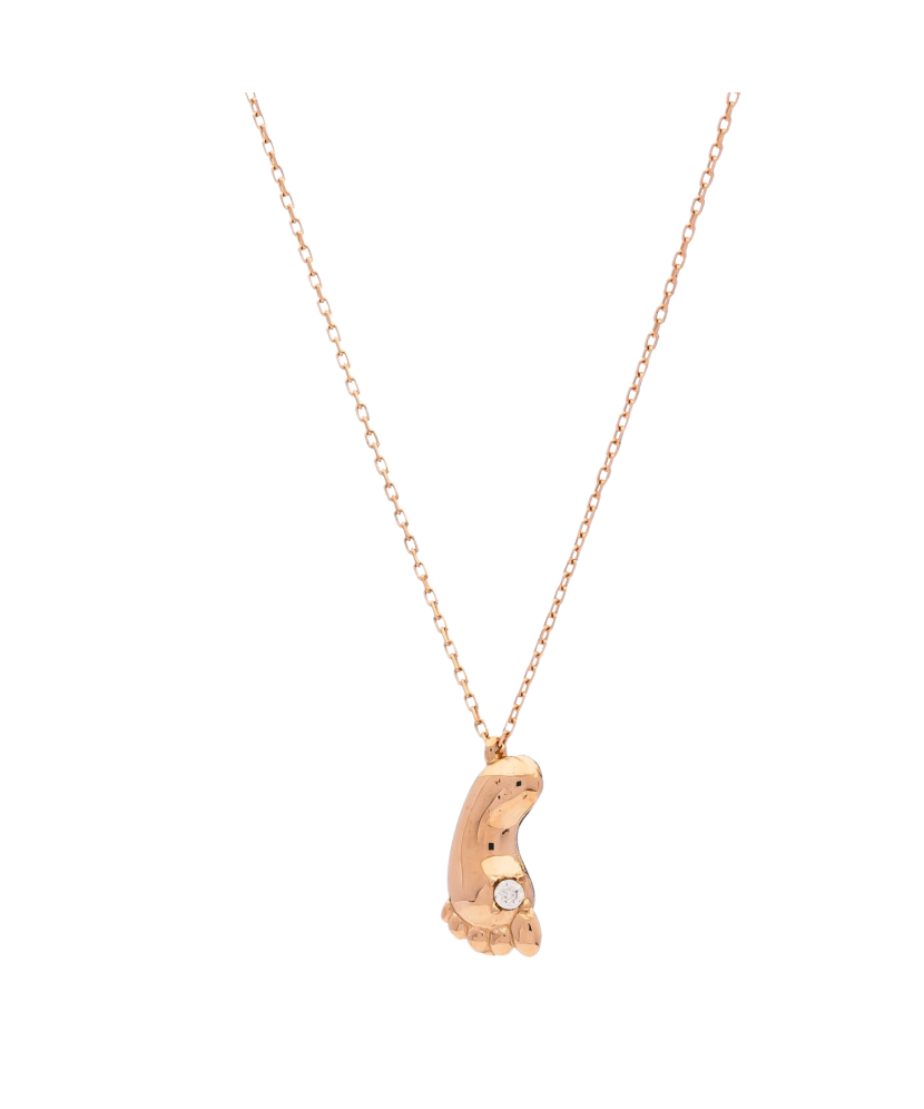 Gold chain with pendant "Foot"