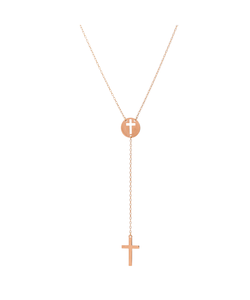 Gold chain with pendant "Cross"