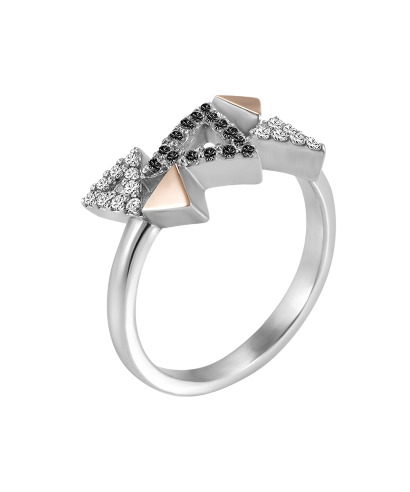 Кольцо из позолоченного серебра с цирконами Кольцо из позолоченного серебра с цирконами