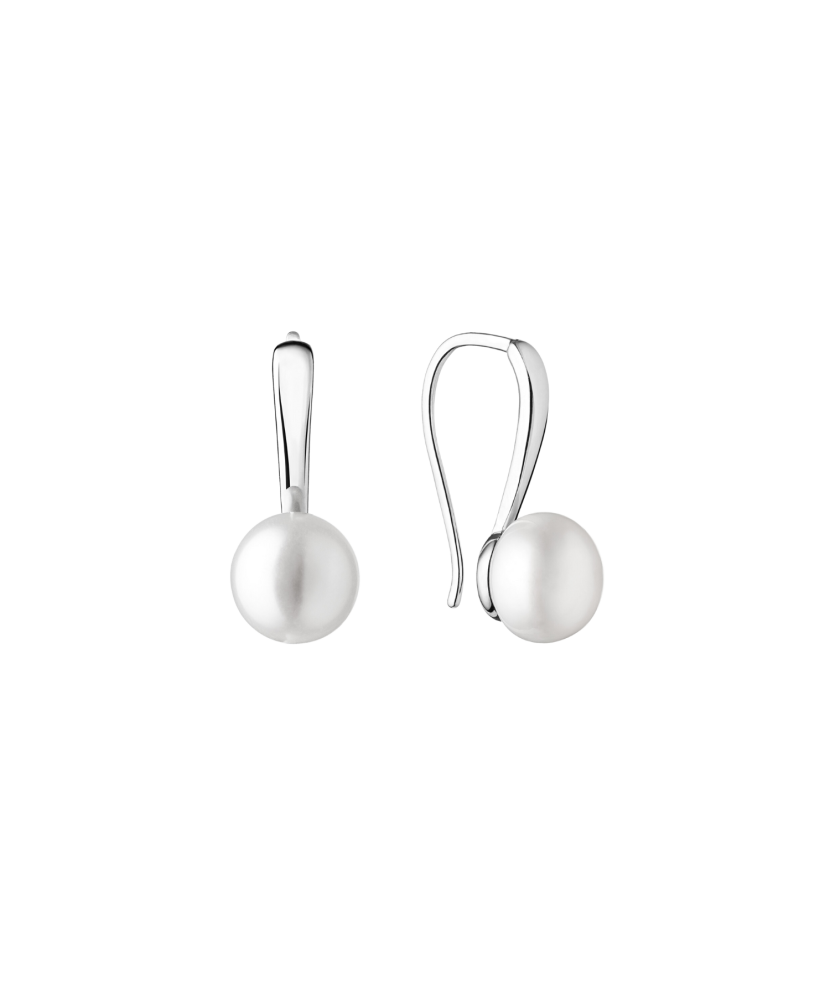 Sterling silver earrings with natural pearl Sterling silver earrings with natural pearl