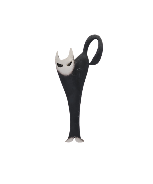 Серебряная брошь "Кошка"