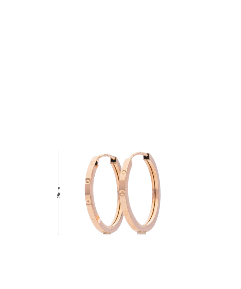 Gold hoop earrings 25mm Gold hoop earrings 25mm