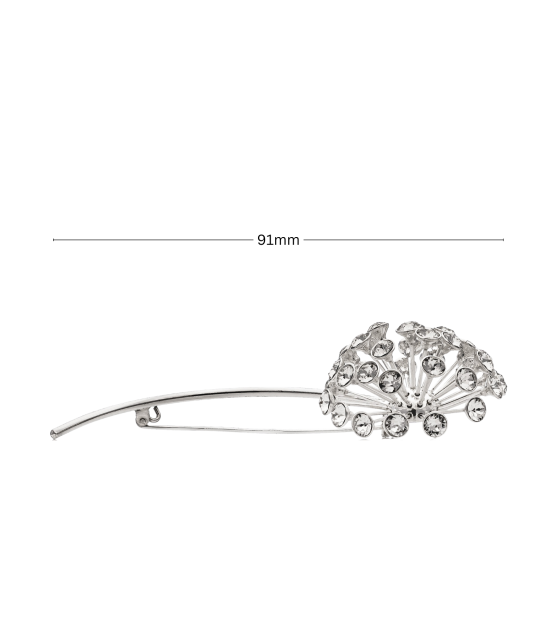 Sterling silver  brooch with zircons
