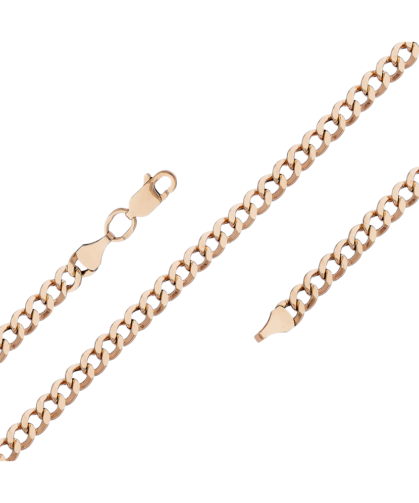 Gold chain "Curb" 5.1mm