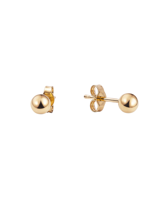 Gold earrings 3mm