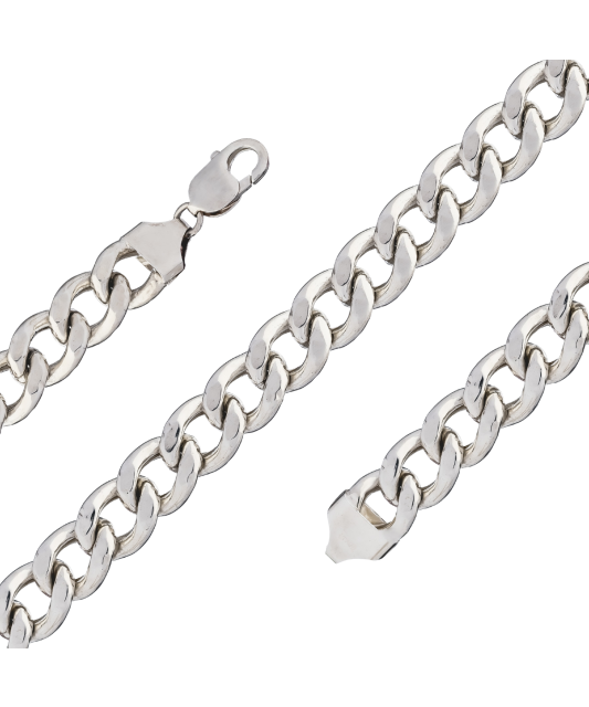 Серебряная цепочка "Curb" 12.9mm