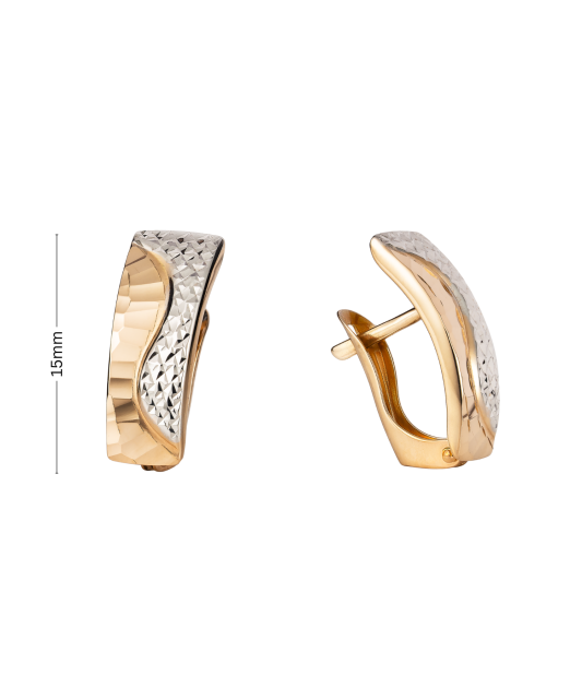 Gold earrings