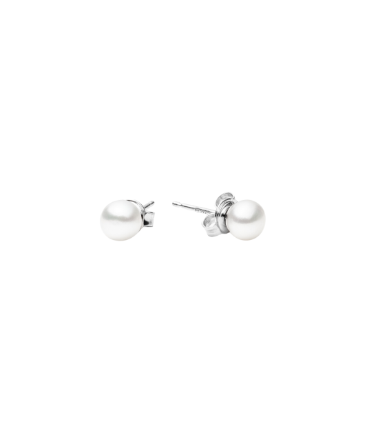 Серьги из серебра с жемчугом