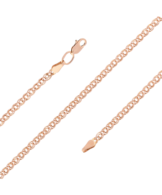 Solid gold chain "Mona Liza" 3mm