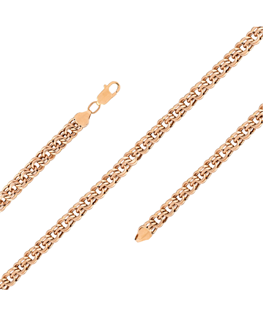 Gold bracelet "Bismark" 9.1mm