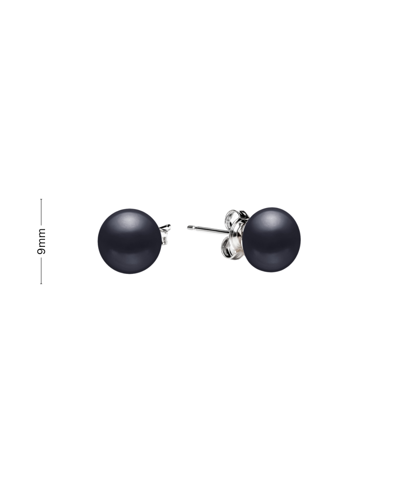 Sterling silver earrings with natural pearls