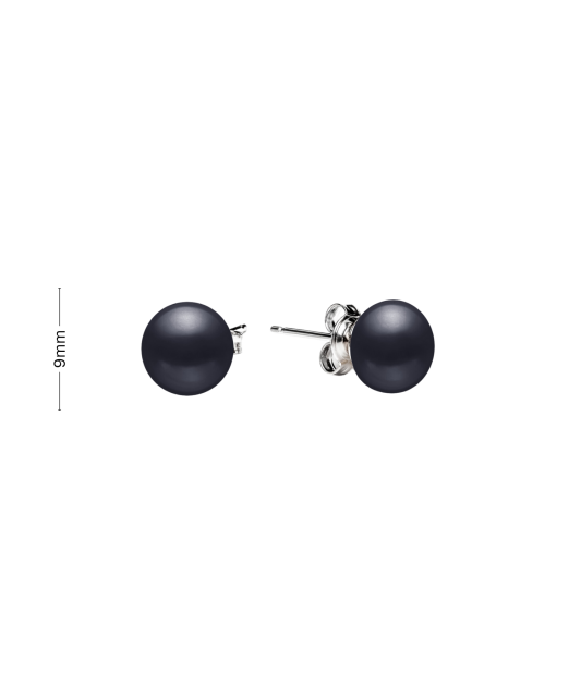 Серьги из серебра с натуральным жемчугом