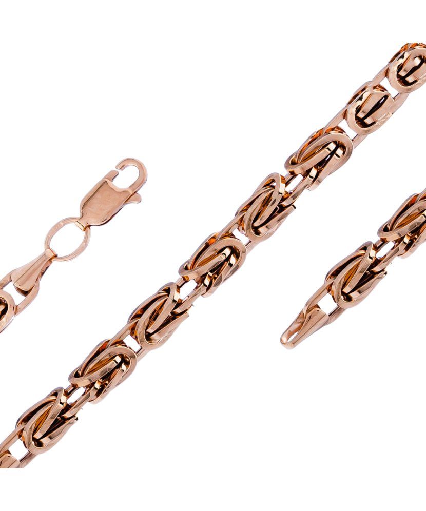 Gold chain "Royal python" 4.3mm