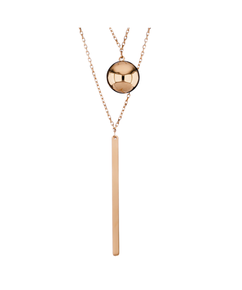 Dviguba auksinė grandinėlė su pakabukais  - Goldinga Dviguba auksinė grandinėlė su pakabukais  - Goldinga