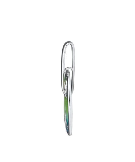 Sterling Silver pendant with zircons and enamel