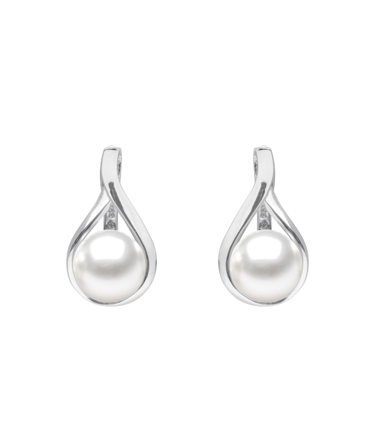 Серьги из серебра с жемчугом