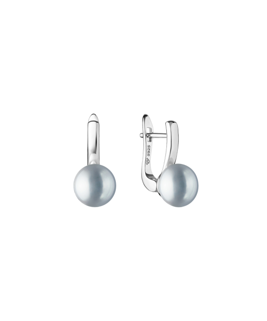 Серьги из серебра с жемчугом