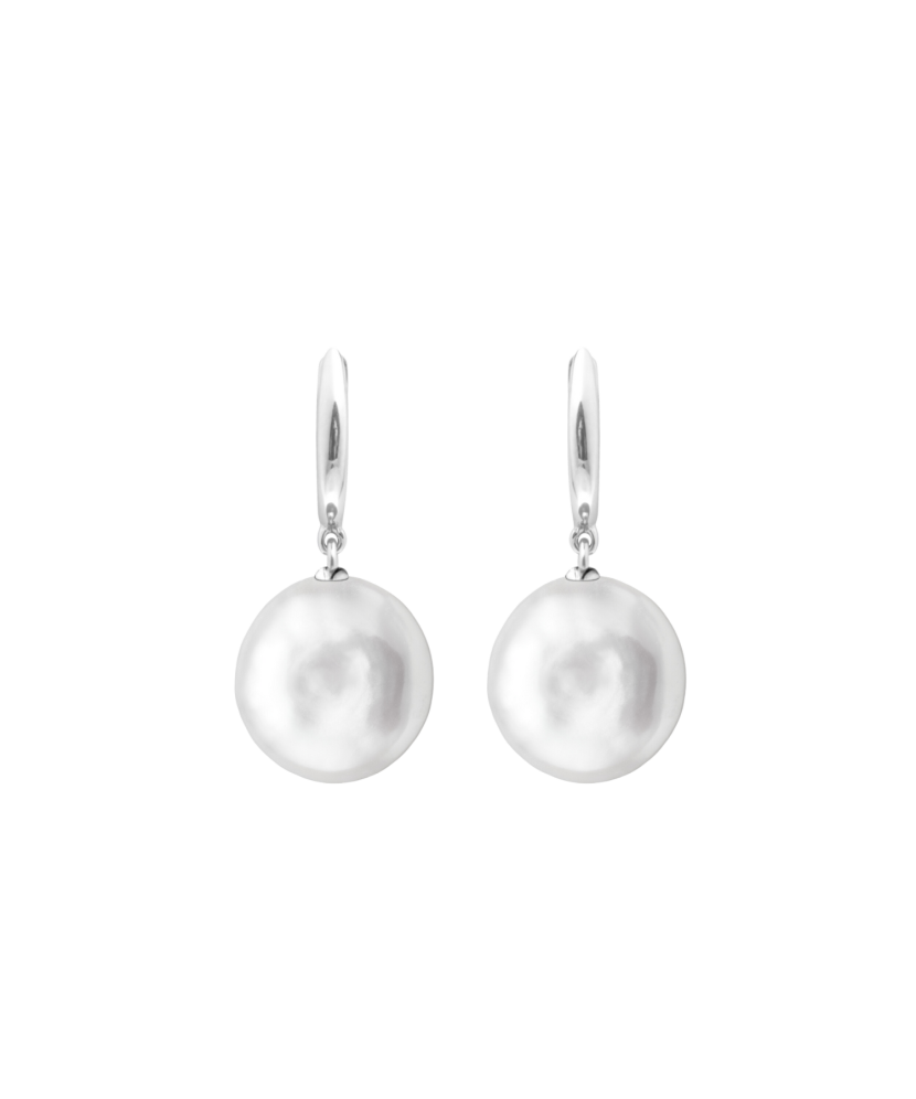Sterling silver earrings with pearls
