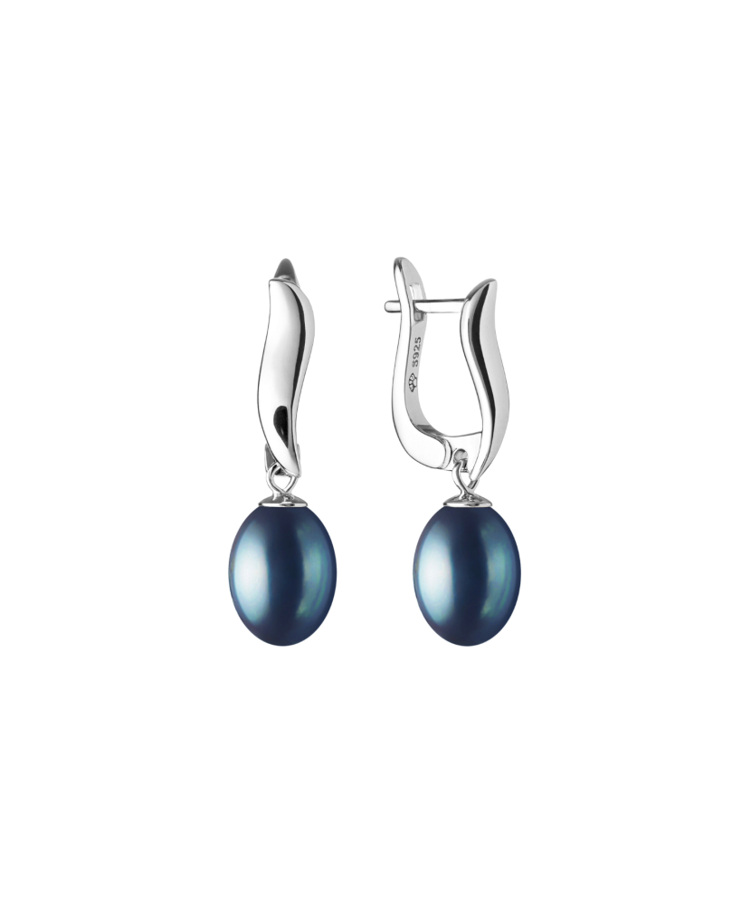 Sterling silver earrings with pearls