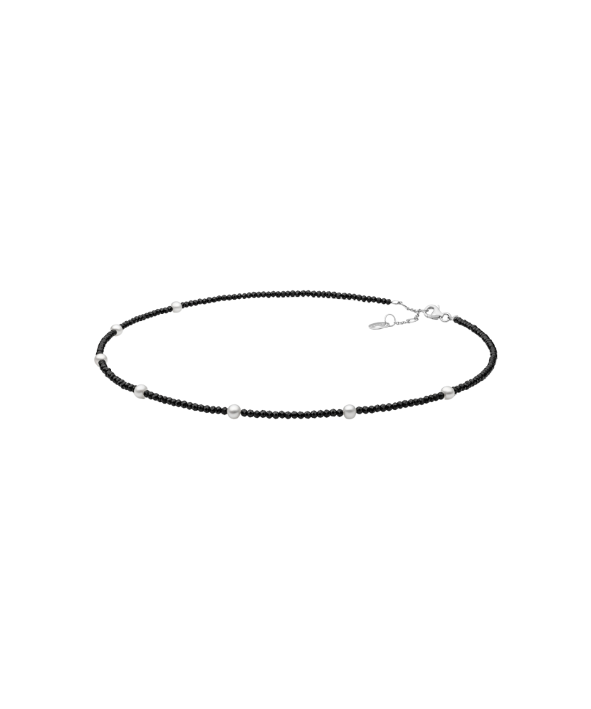 Колье с жемчугом и шпинелью Колье с жемчугом и шпинелью