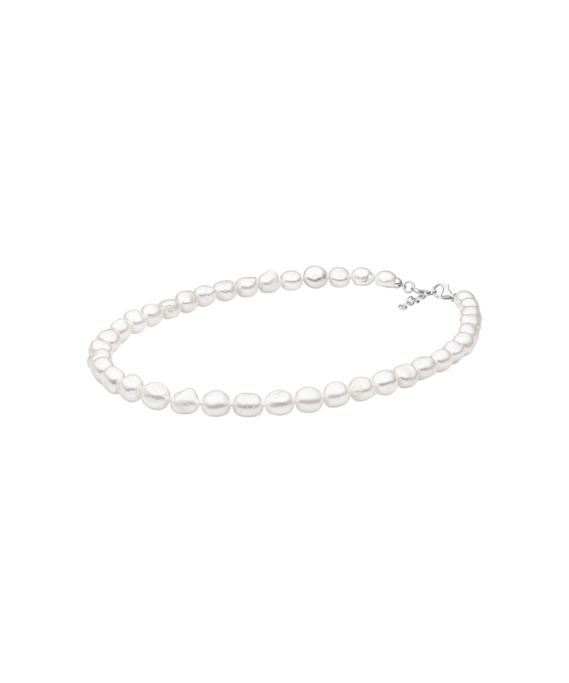 Pearl necklaces with sterling silver
