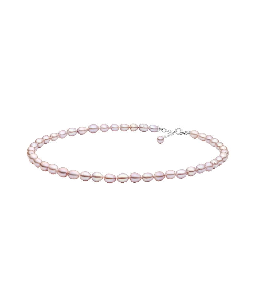 Pearl necklaces with sterling silver