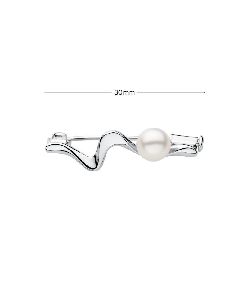 Sterling silver  brooch with pearl