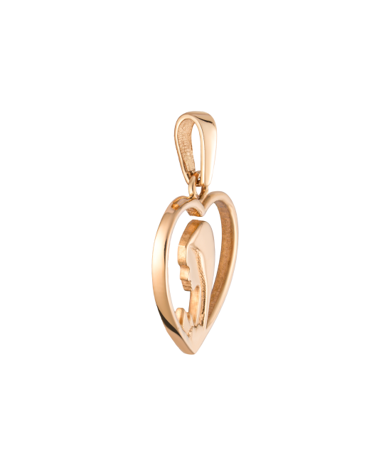 Gold pendant "heart"